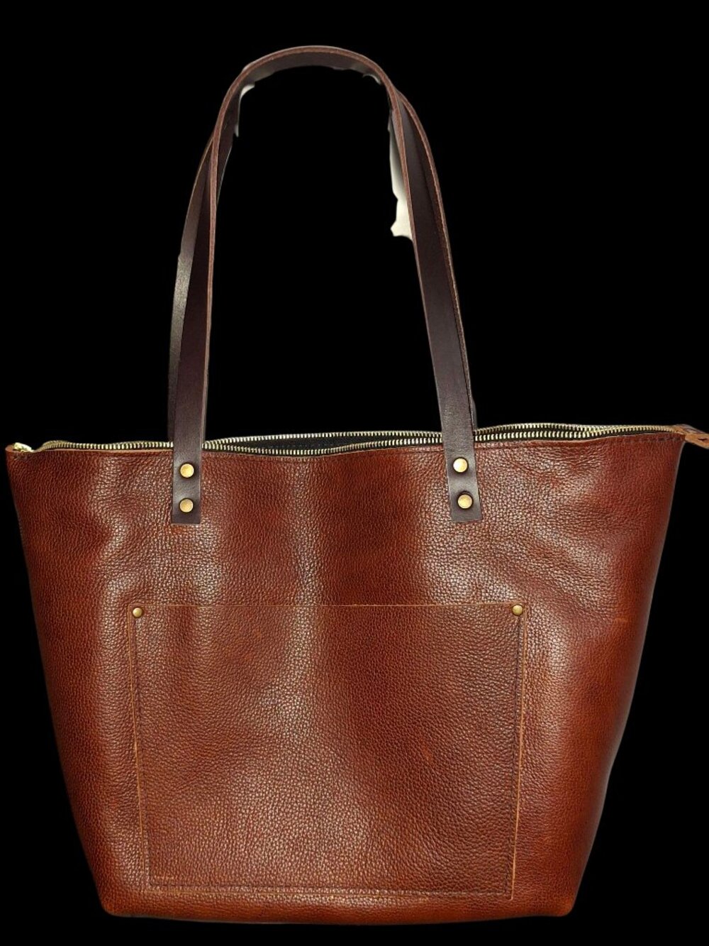 Portland Leather Goods - BNNU Large (YKK) Zip Tote - NUTMEG